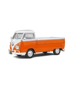 SOLIDO - VOLKSWAGEN T1 PICK-UP ORANGE / WHITE 1950, 1/18