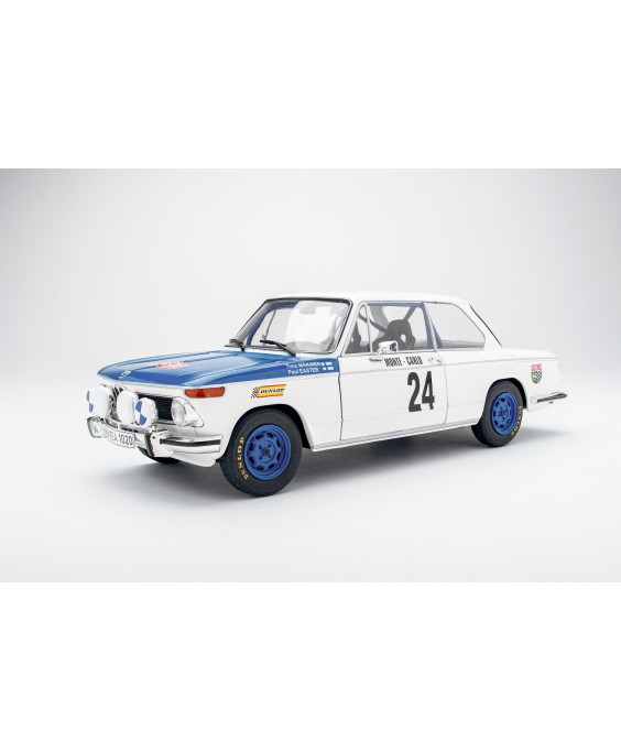 SOLIDO - BMW 2002 Tii – Rallye Monte-Carlo – 1969 – 24 T.MAKINEN/P.EASTER, 1/18