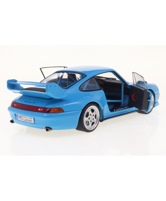 SOLIDO - PORSCHE 911 (993) CLUBSPORT RIVIERA BLUE 1997, 1/18 SOLIDO - PORSCHE 911 (993) CLUBSPORT RIVIERA BLUE 1997, 1/18