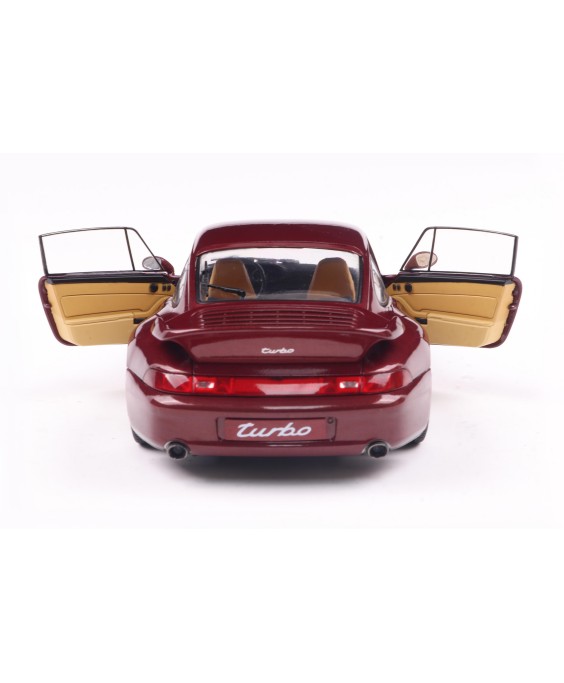 SOLIDO - PORSCHE 911 (993) TURBO ARENA RED 1997, 1/18