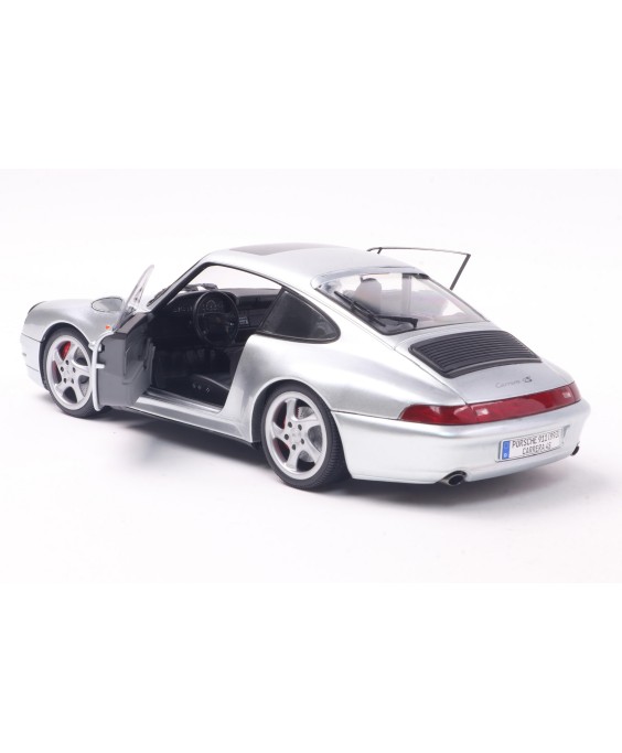 SOLIDO - Porsche 911 (993) 4S – Polar Silver – 1996, 1/18