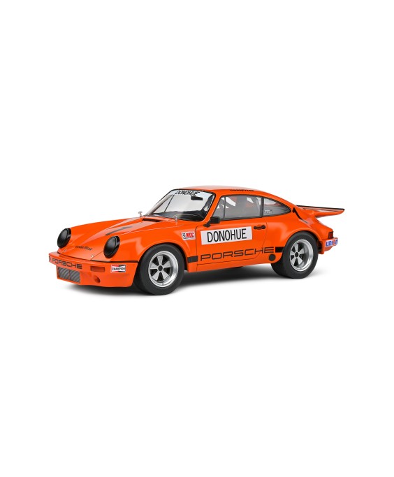 SOLIDO - PORSCHE 911 IROC ORANGE #1 DONOHUE IROC DAYTONA 1974, 1/18