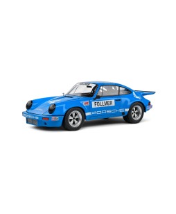 SOLIDO - PORSCHE 911 IROC BLUE #4 FOLLMER IROC RIVERSIDE 1974, 1/18