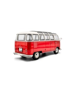 SOLIDO - Volkswagen T1 Samba – RED / WHITE 1962, 1/18