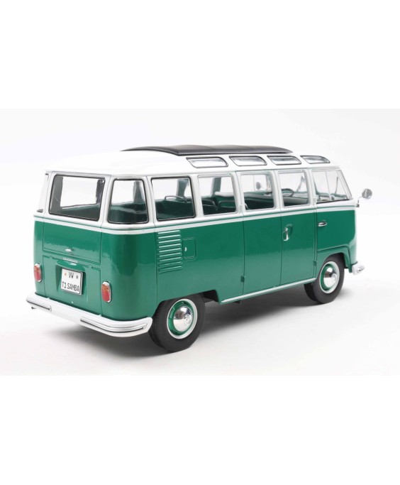 SOLIDO - Volkswagen T1 Samba green/white 1962, 1/18