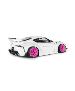 SOLIDO - TOYOTA GR SUPRA LIBERTY WALK BODY KIT WHITE PINK 2025, 1/18