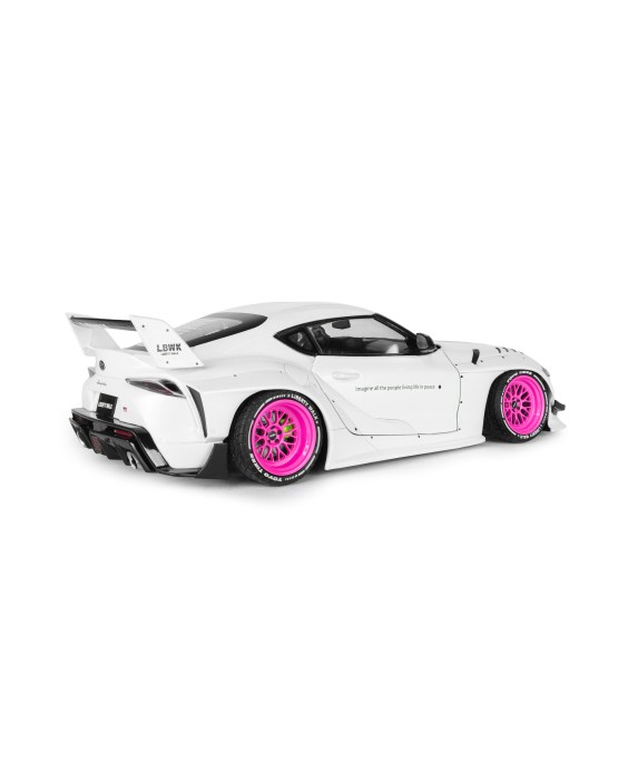SOLIDO - TOYOTA GR SUPRA LIBERTY WALK BODY KIT WHITE PINK 2025, 1/18
