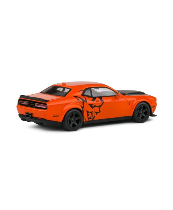 SOLIDO - DODGE CHALLENGER SRT DEMON GO MANGO PEARL WITH DEMON 2018 1/43 SOLIDO - DODGE CHALLENGER SRT DEMON GO MANGO PEARL WITH DEMON 2018 1/43