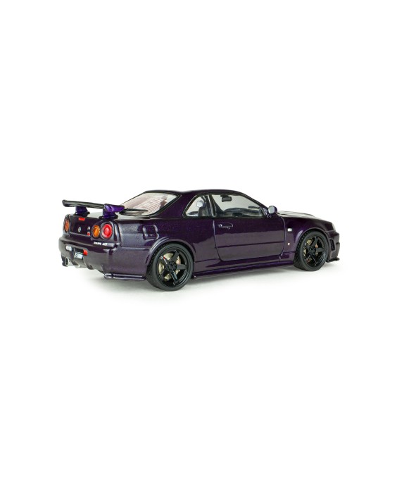 SOLIDO - NISSAN SKYLINE GT-R (R34) Z-TUNE MIDNIGHT PURPLE 1999, 1/43