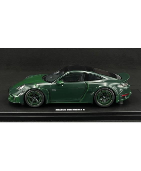 GT SPIRIT - Porsche 911 Turbo S Brabus 900 Rocket-R 2024 Mean Green, 1/18 