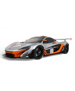 GT SPIRIT - McLaren P1 GTR Pebble Beach Silver 2014, 1/18
