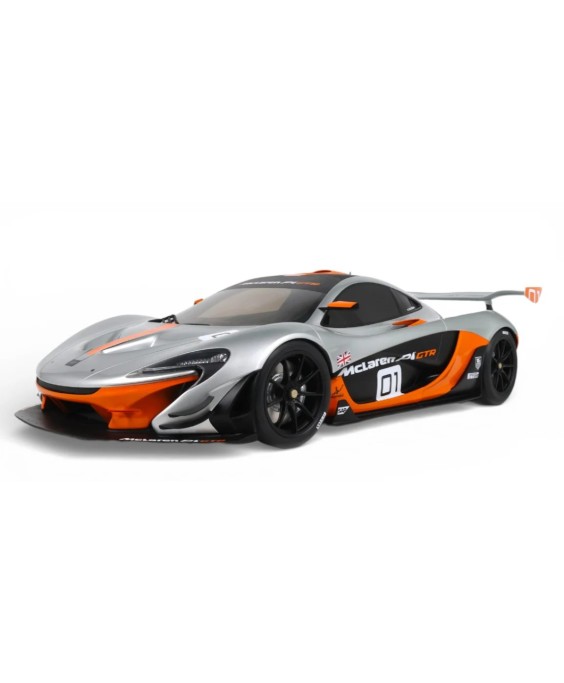 GT SPIRIT - McLaren P1 GTR Pebble Beach Silver 2014, 1/18