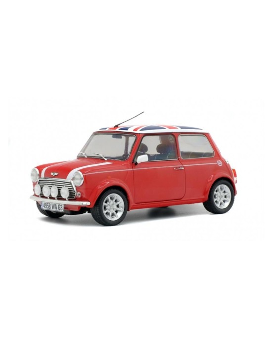 SOLIDO - Mini Cooper Sport Red & English Flag 1997 1/18
