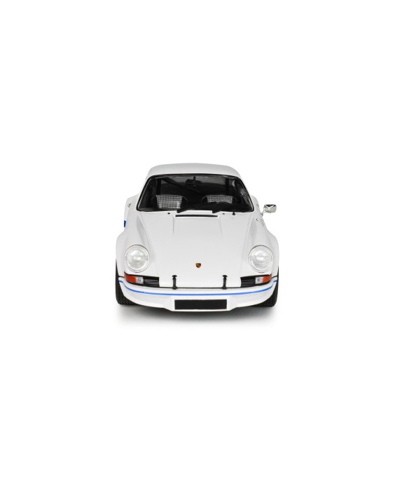 SOLIDO -Porsche 911 RSR White / Blue Carrera Stripes 1973, 1/18