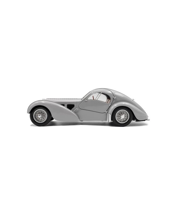 SOLIDO - Bugatti Atlantic Type 57 SC MAT SILVER 1937, 1/18