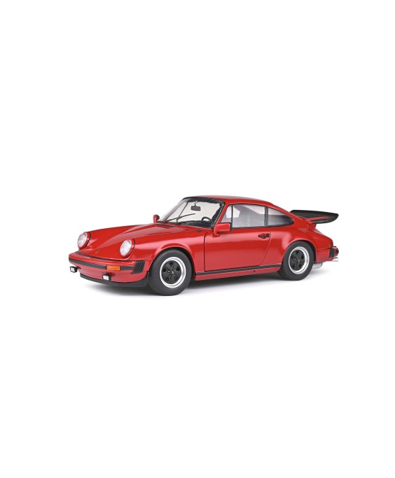 SOLIDO - Porsche 911 (930) Carrera 3,2 Rouge Indien 1977, 1/18