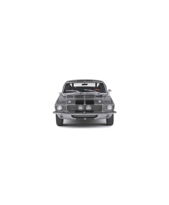 SOLIDO - Shelby GT500 Grey & Black Stripes 1967, 1/18