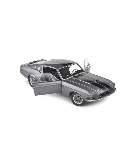 SOLIDO - Shelby GT500 Grey & Black Stripes 1967, 1/18