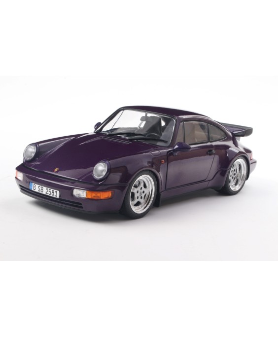 SOLIDO - Porsche 911 (964) Turbo Violet Blue Metallic 1990, 1/18