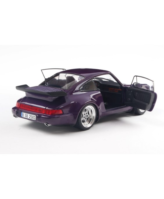 SOLIDO - Porsche 911 (964) Turbo Violet Blue Metallic 1990, 1/18