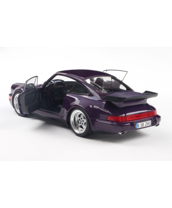 SOLIDO - Porsche 911 (964) Turbo Violet Blue Metallic 1990, 1/18