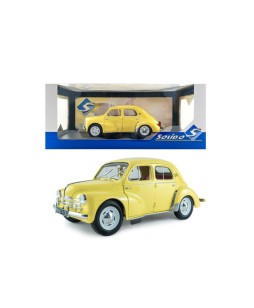 SOLIDO - RENAULT 4CV BEIGE (JAUNE INFANTE) 162 1961, 1/18
