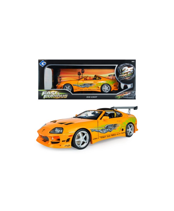 SOLIDO - Toyota Supra Mk4 (A80) FAST AND FURIOUS 1 BRIAN OPEN ROOF 2001, 1/18 SOLIDO - Toyota Supra Mk4 (A80) FAST AND FURIOUS 1 BRIAN OPEN ROOF 2001, 1/18