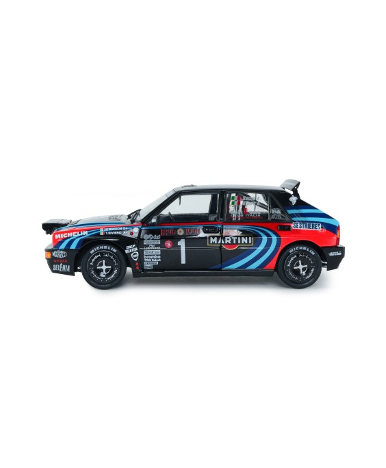 SOLIDO - Lancia Delta HF Integrale TRIBUTE TO BIASON Rallye Montecarlo 1990 A.SACCO, 1/18