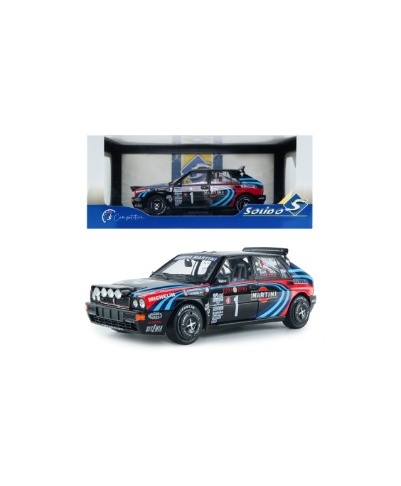 SOLIDO - Lancia Delta HF Integrale TRIBUTE TO BIASON Rallye Montecarlo 1990 A.SACCO, 1/18