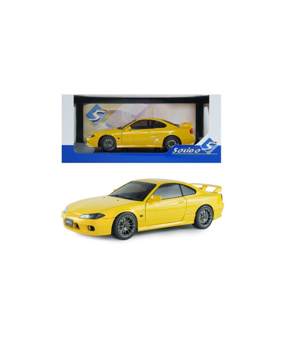 SOLIDO - Nissan Silvia (S15) Spec-R Aero LIGHTNING YELLOW 1999, 1/18