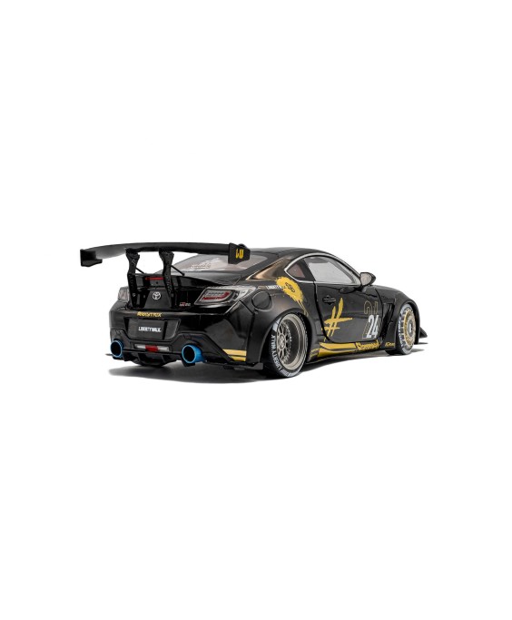 SOLIDO - Toyota GR86 Liberty Walk Body Kit BLACK & GOLD 2024, 1/18