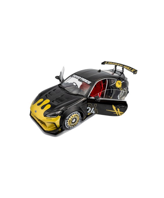 SOLIDO - Toyota GR86 Liberty Walk Body Kit BLACK & GOLD 2024, 1/18