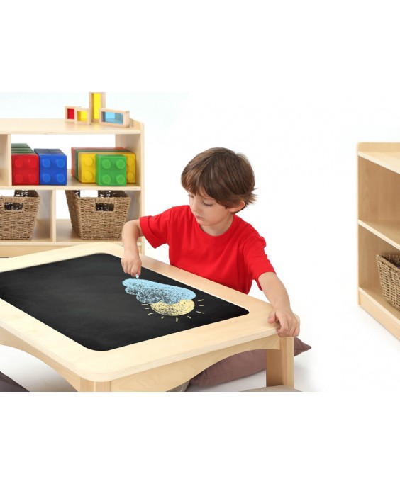 Stalas su piešimo lenta 75 x 75