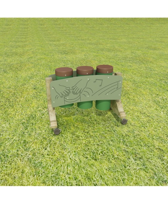 Lauko muzikos instrumentas - Kongų būgnai