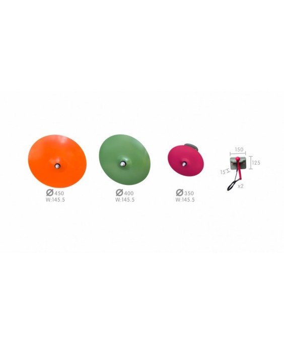 Muzikos instrumentas - 3 sienos lėkštės