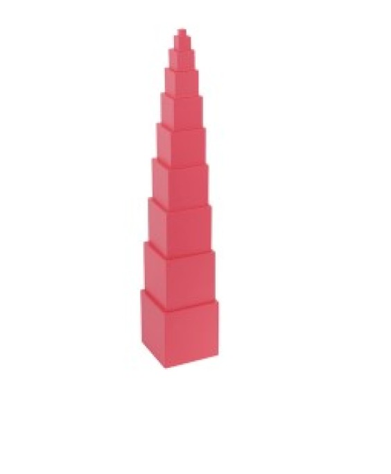 Montessori - Rožinis bokštas