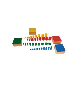 Montessori - Spalvoti cilindrai