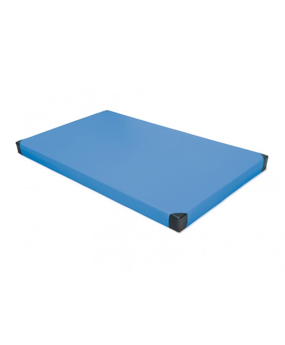 Gimnastikos čiužinys su sustiprintais kampais, 10 cm., mėlynos sp.