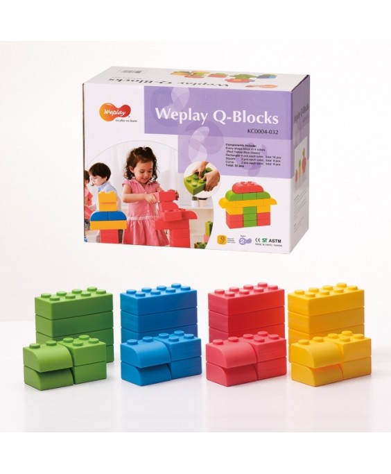 Weplay - Q kaladėlės, 32vnt.